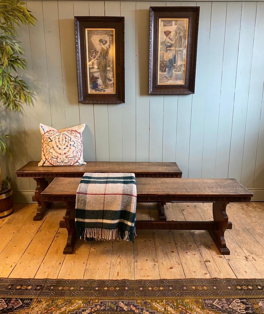 Antique Oak Bench