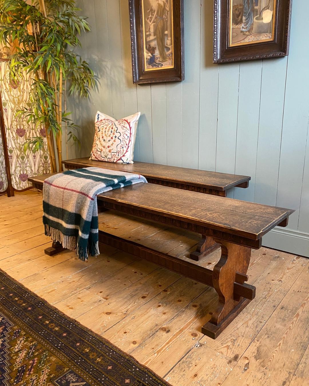Antique Oak Bench