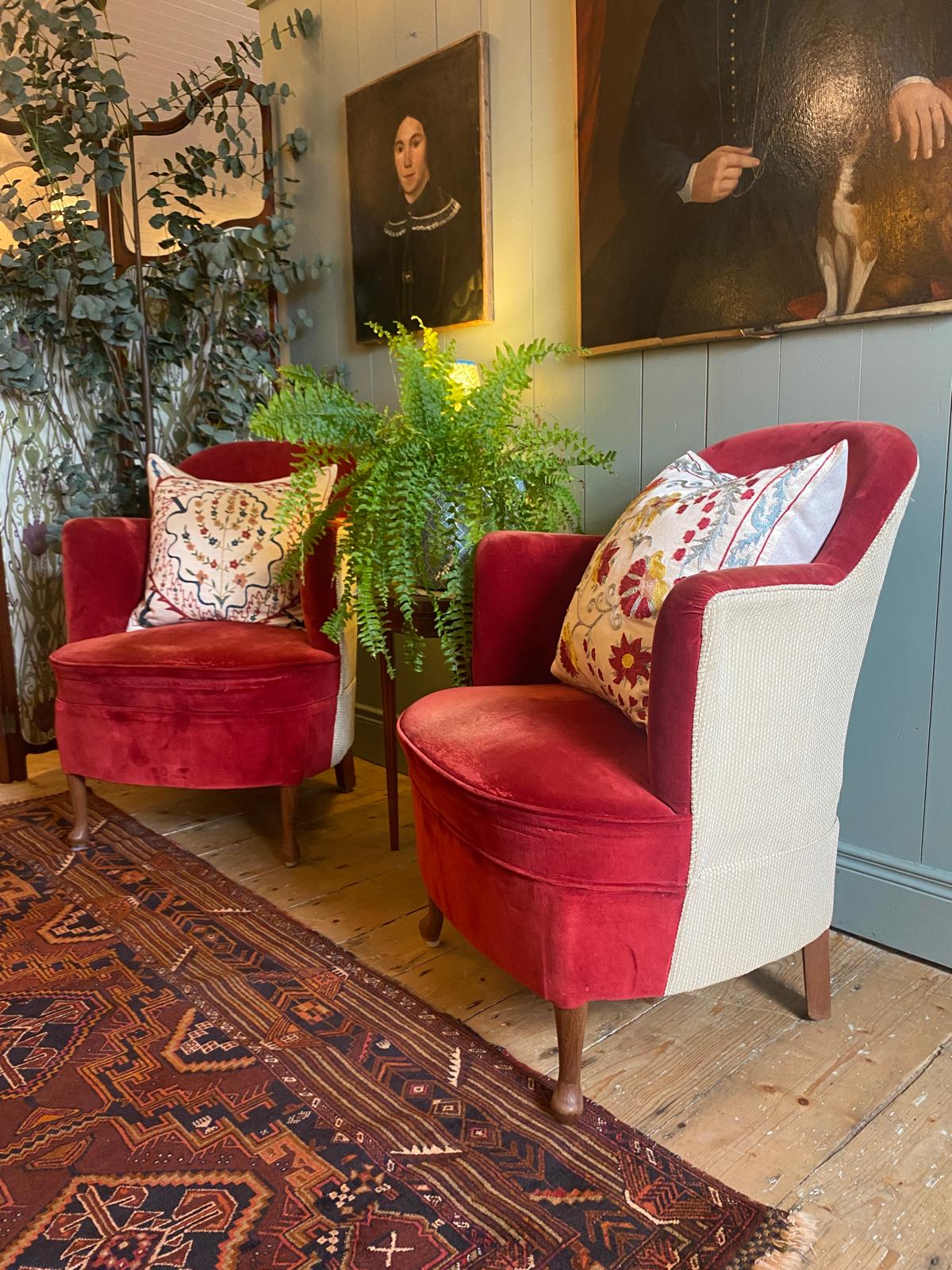Pair of 1950s French Armchairs