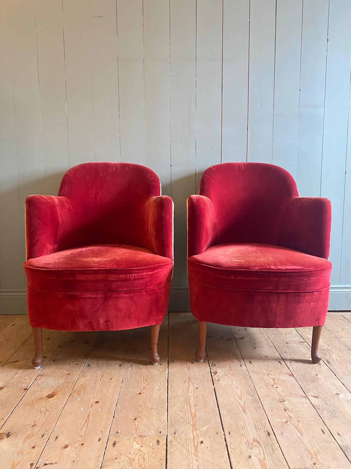 Pair of 1950s French Armchairs