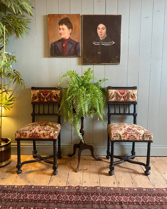 Pair Of Napoleon Upholstered Chairs
