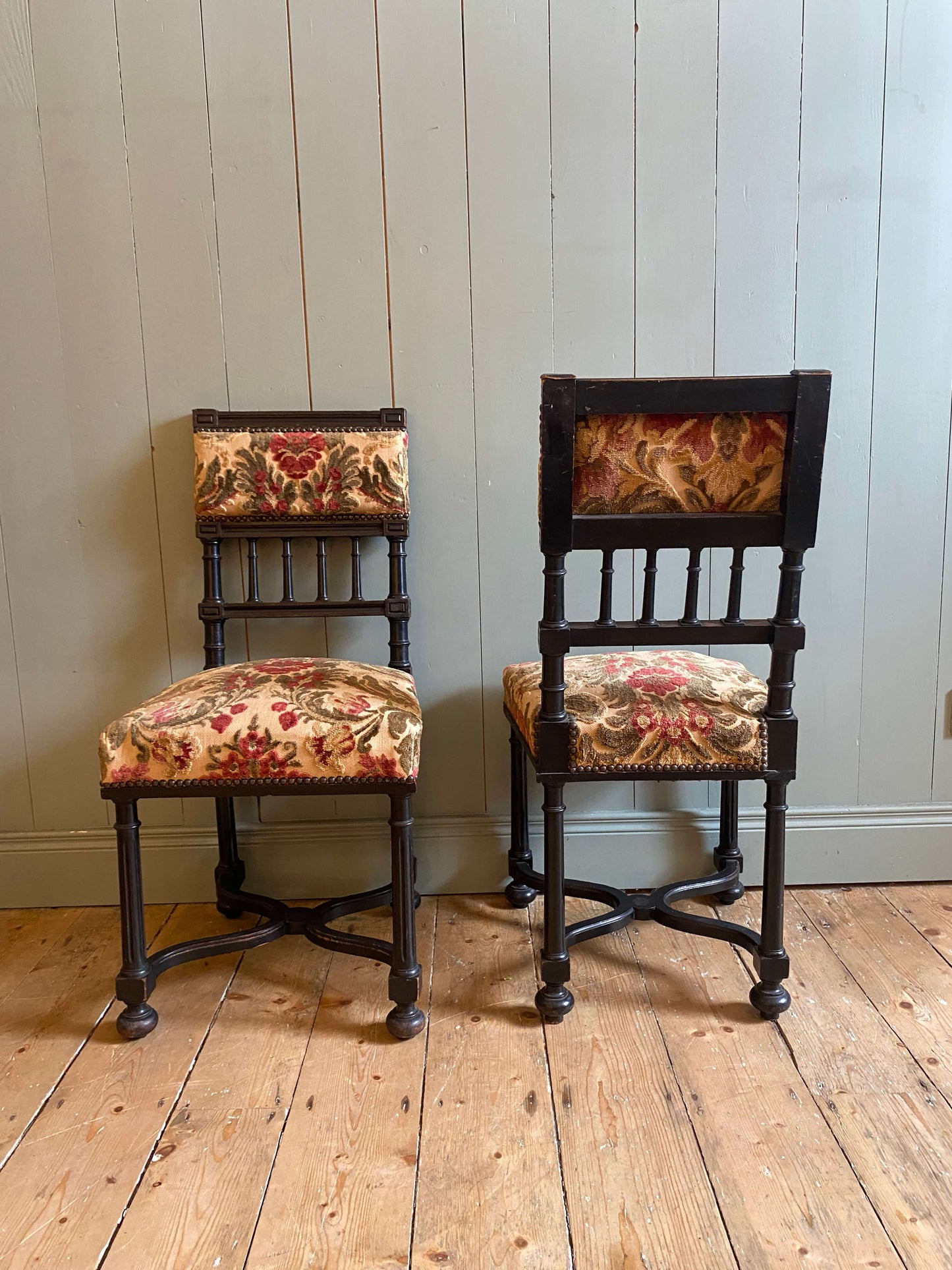 Pair Of Napoleon Upholstered Chairs