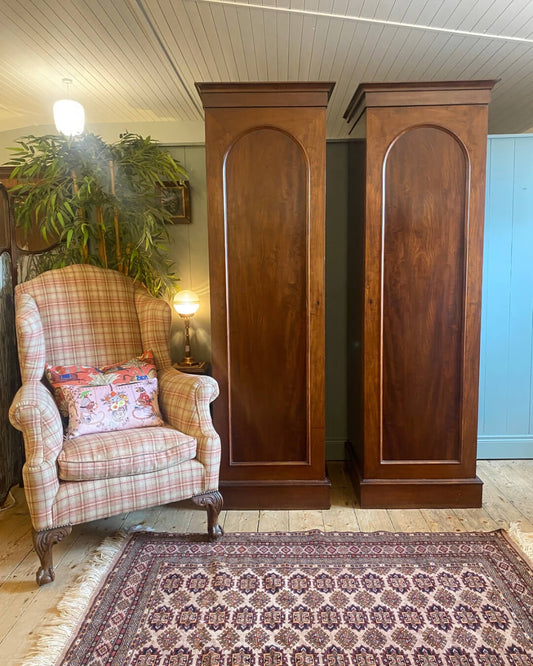 Pair of Victorian Mahogany Wardrobes