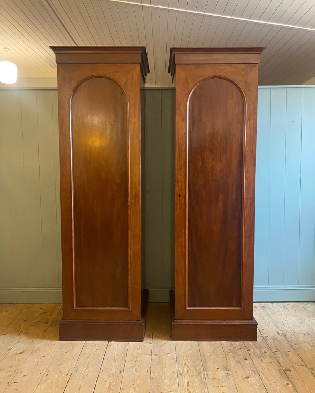 Pair of Victorian Mahogany Wardrobes