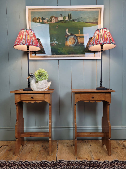 Pair of Cherrywood Bedside Tables