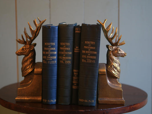 Pair of Contemporary Stag Book Ends