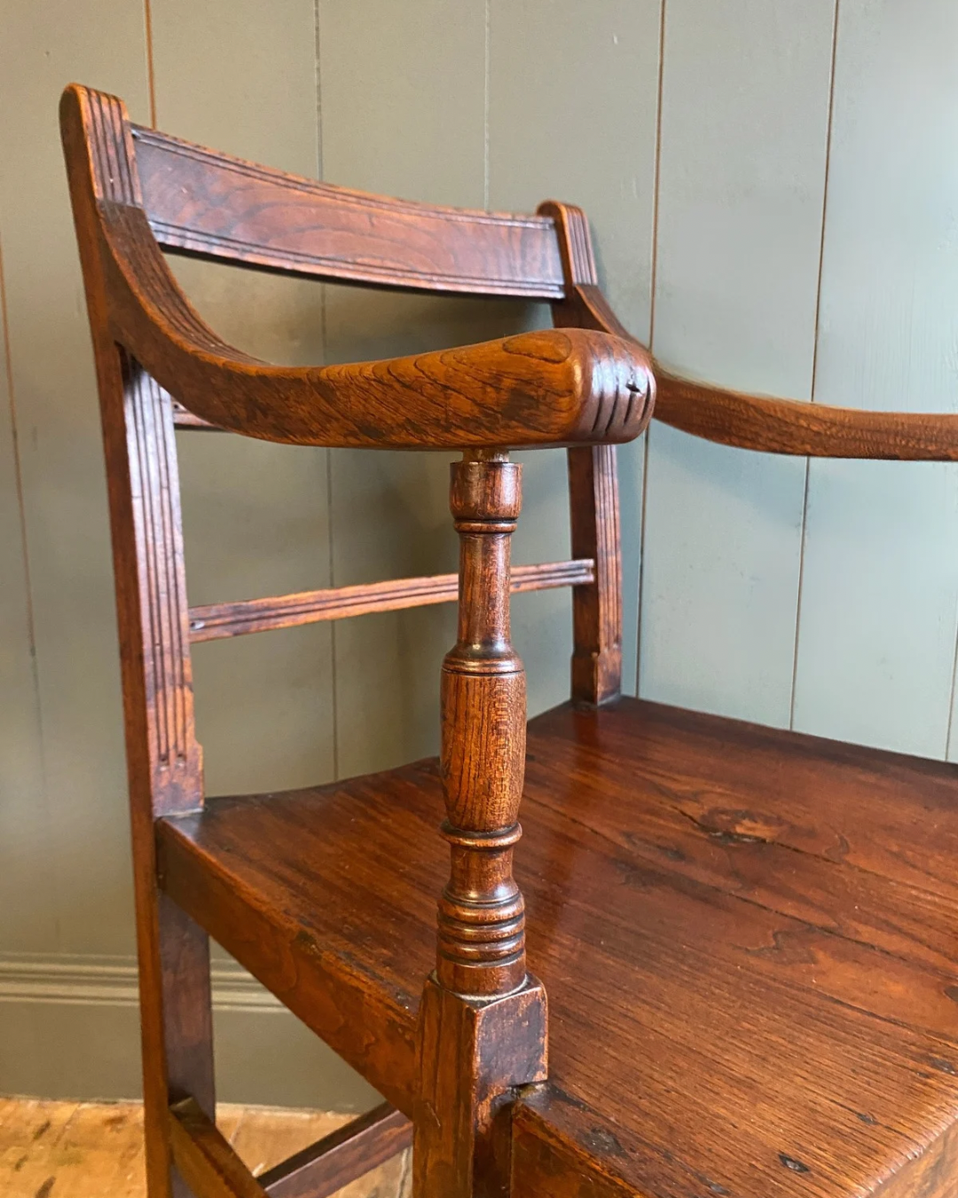 Pair of Georgian Oak Armchairs