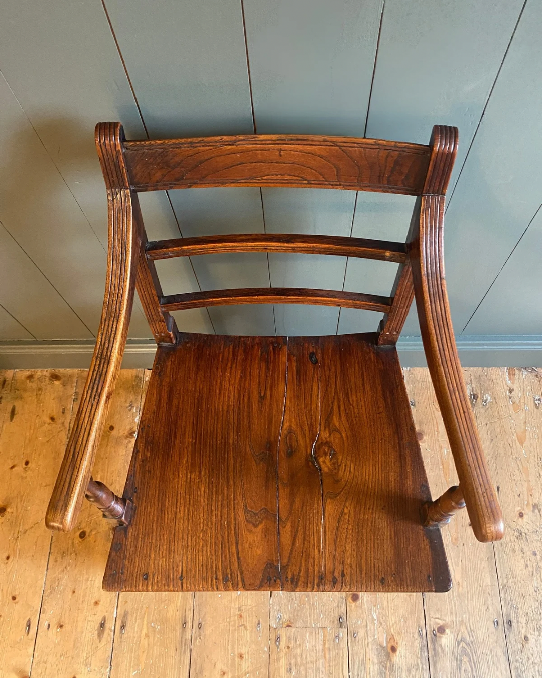 Pair of Georgian Oak Armchairs