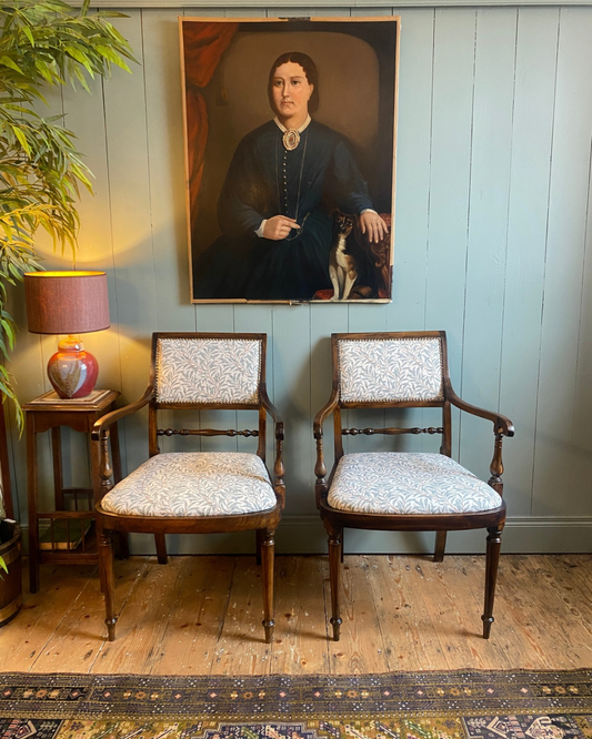 Pair of Oak Georgian Chairs