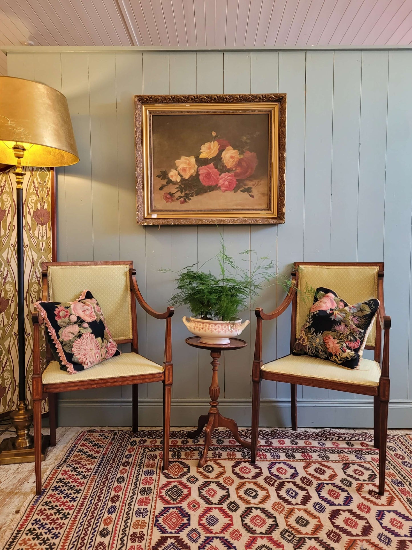 Pair of Upholstered Parlour Chairs