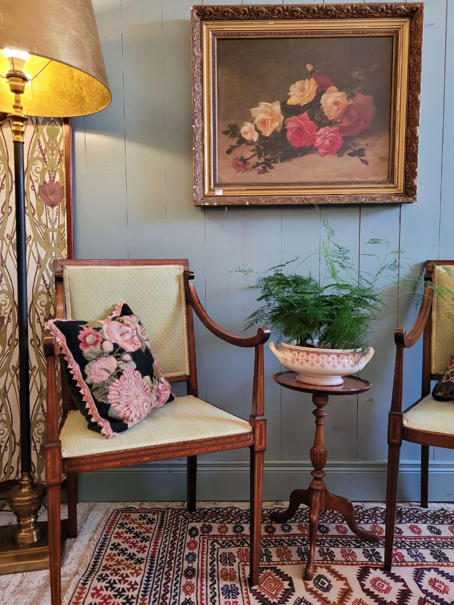 Pair of Upholstered Parlour Chairs