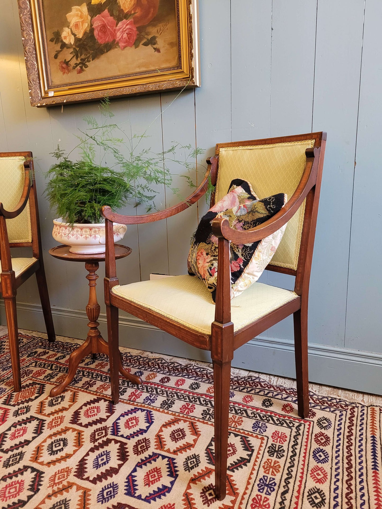 Pair of Upholstered Parlour Chairs