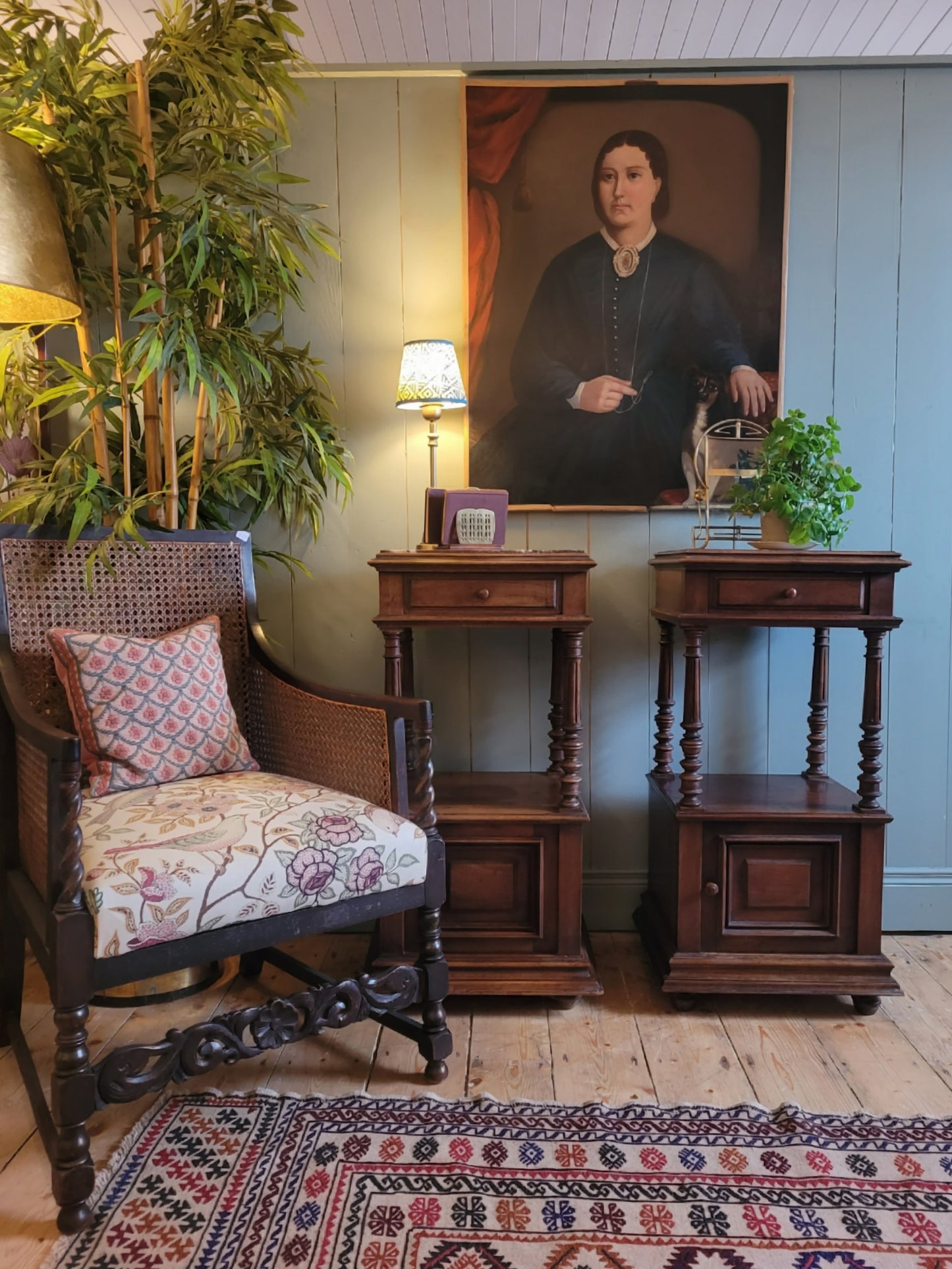 Pair of Vintage French Provincial Bedside Tables