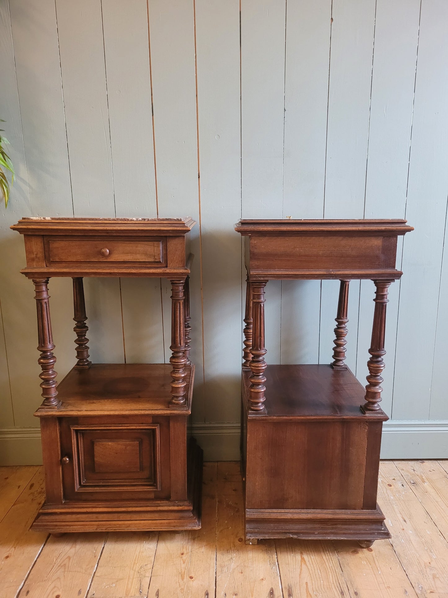 Pair of Vintage French Provincial Bedside Tables