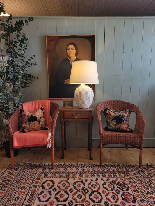 Pair of Vintage Wicker Chairs