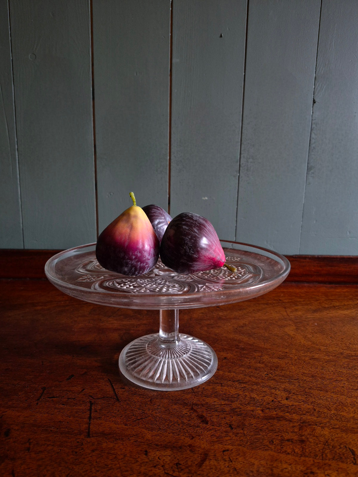 Pressed Glass Cake Stand