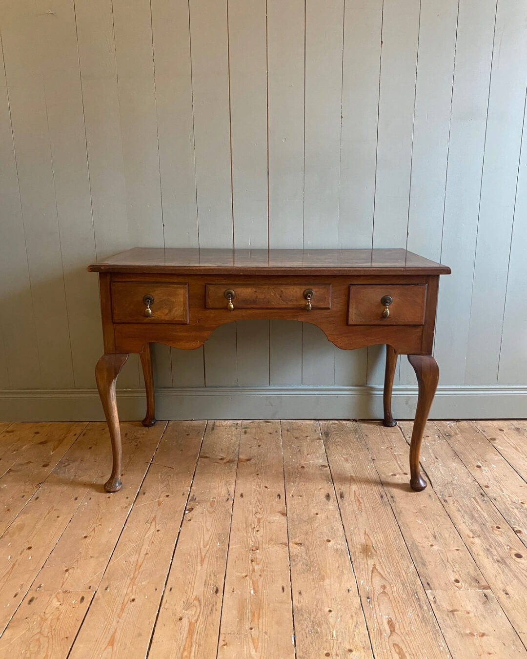 Queen Anne Style Walnut Writing Table