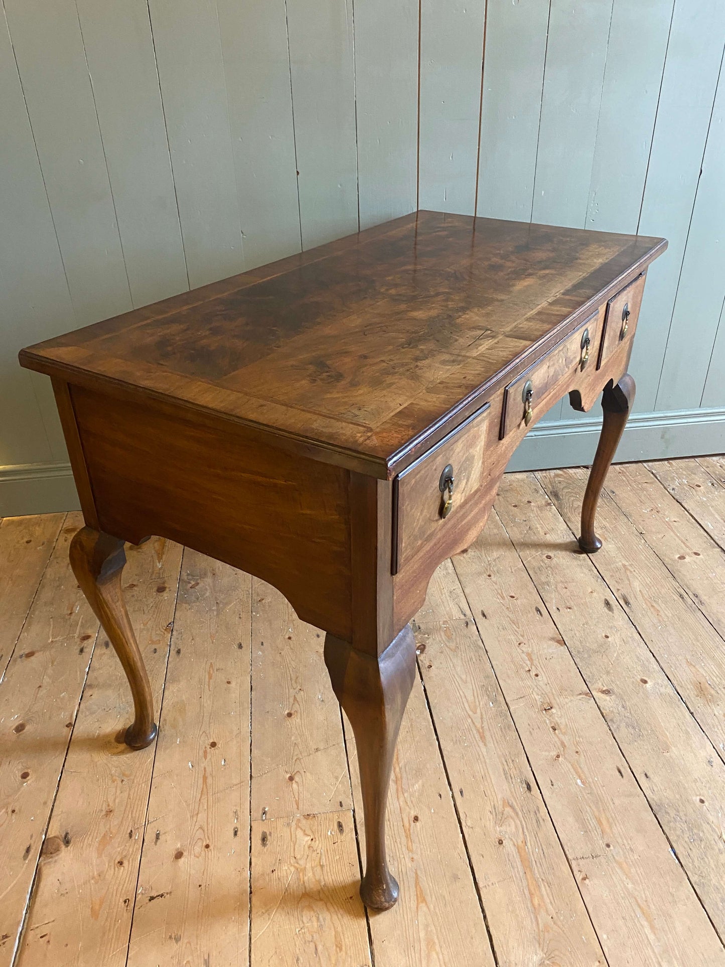 Queen Anne Style Walnut Writing Table