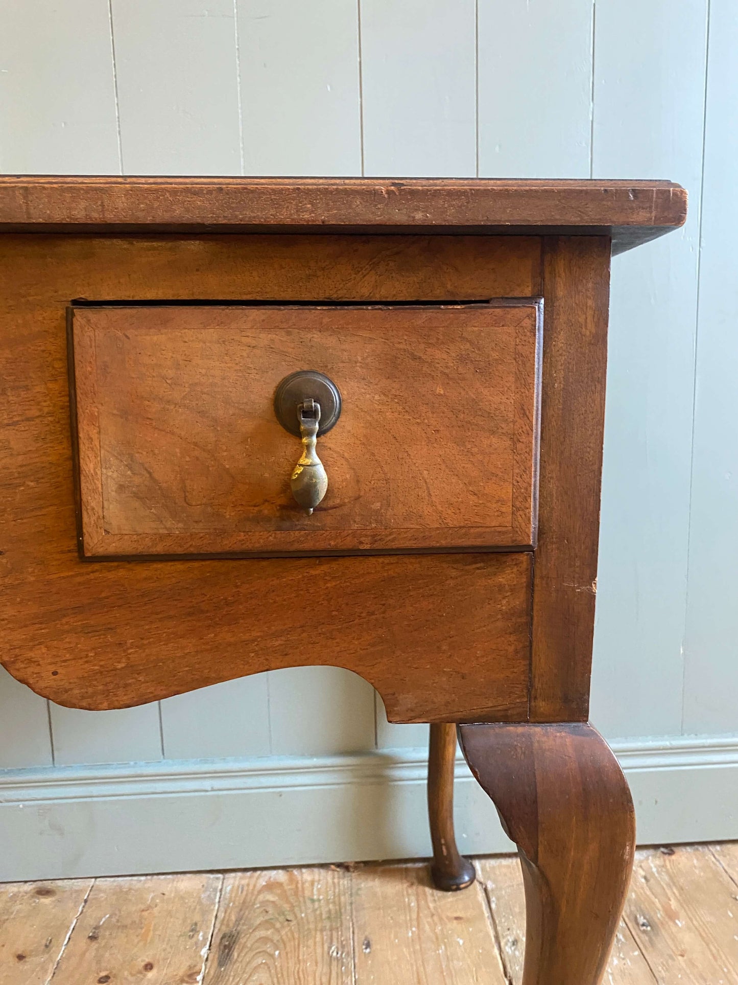 Queen Anne Style Walnut Writing Table