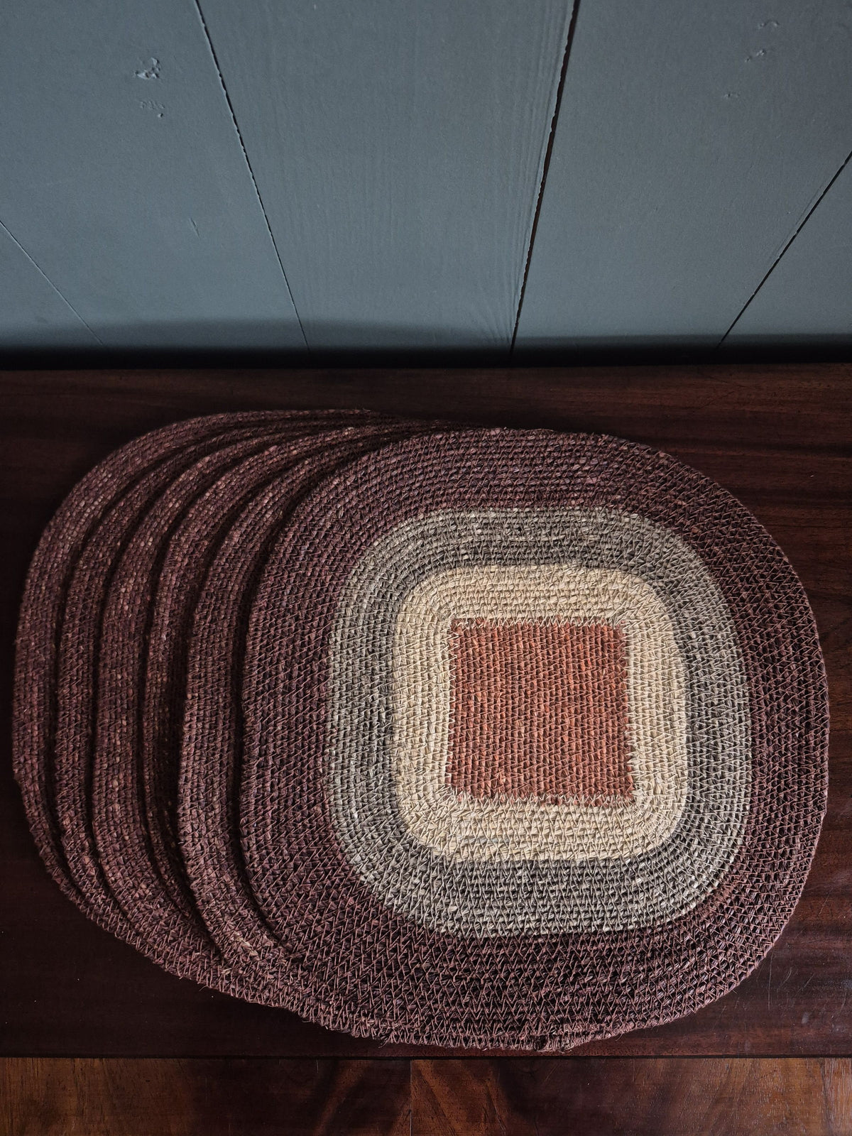 Brown Square Seagrass Placemats