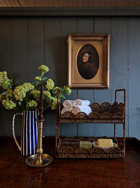 Rattan Tiered Shelves