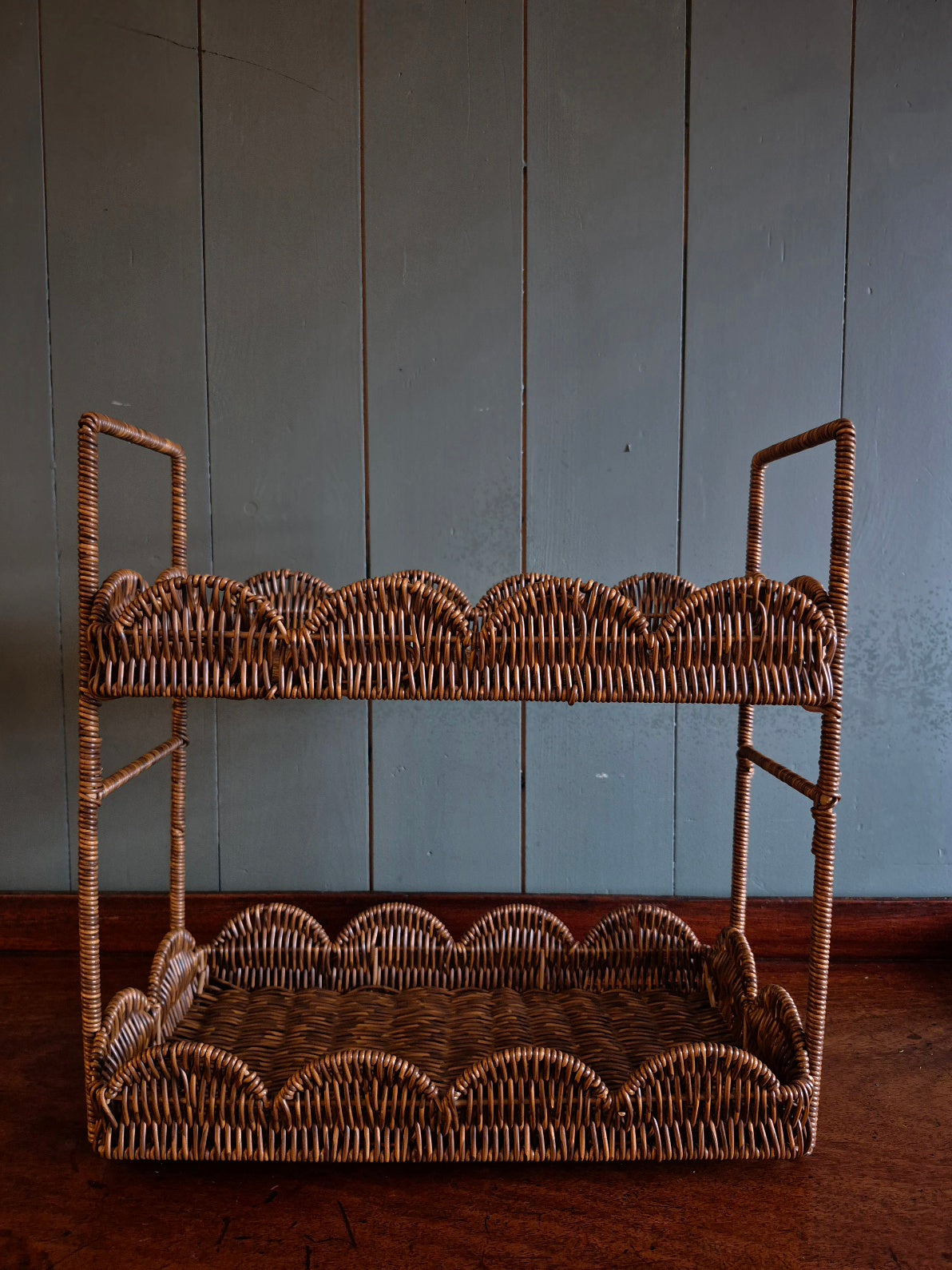 Rattan Tiered Shelves