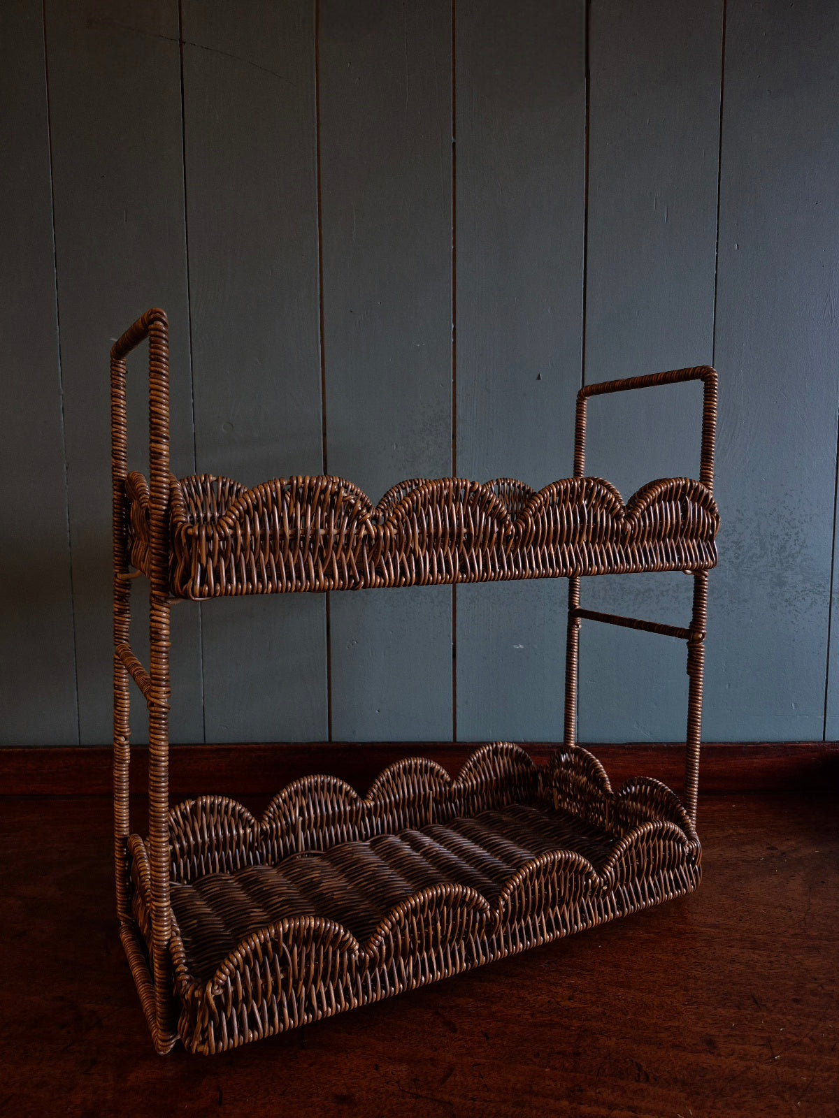 Rattan Tiered Shelves