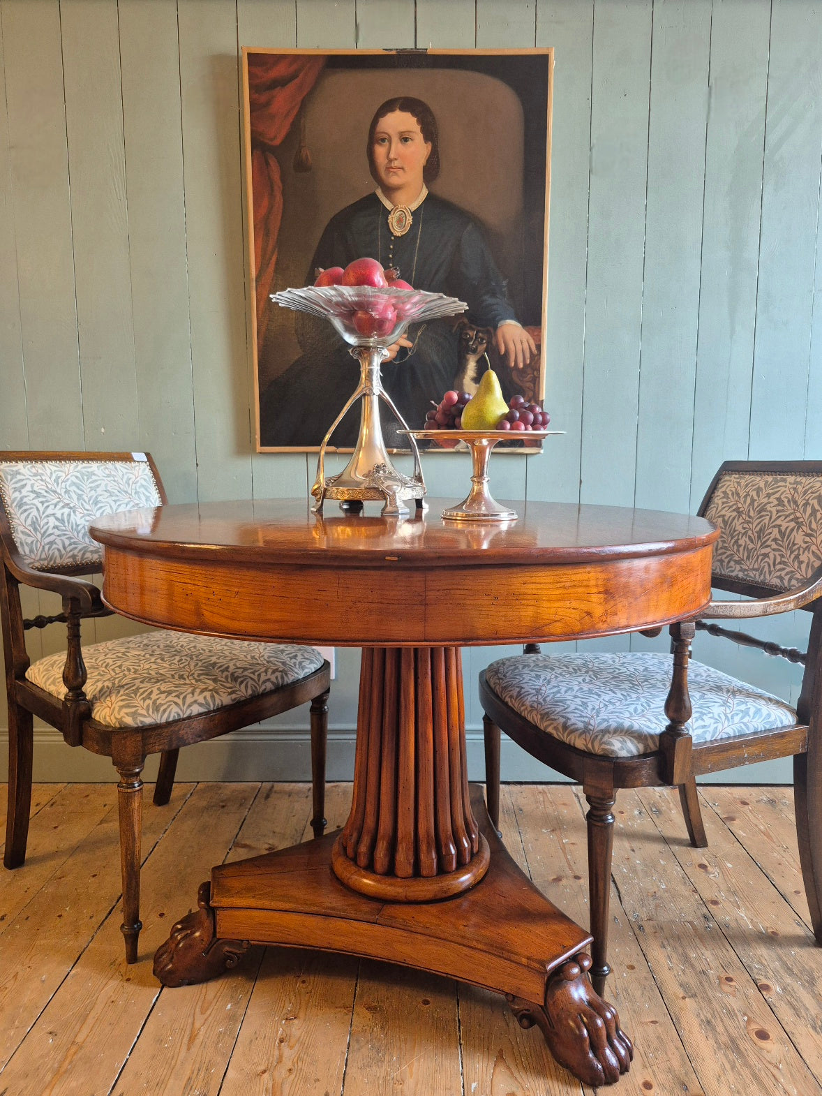 Regency Fruitwood Hall Table