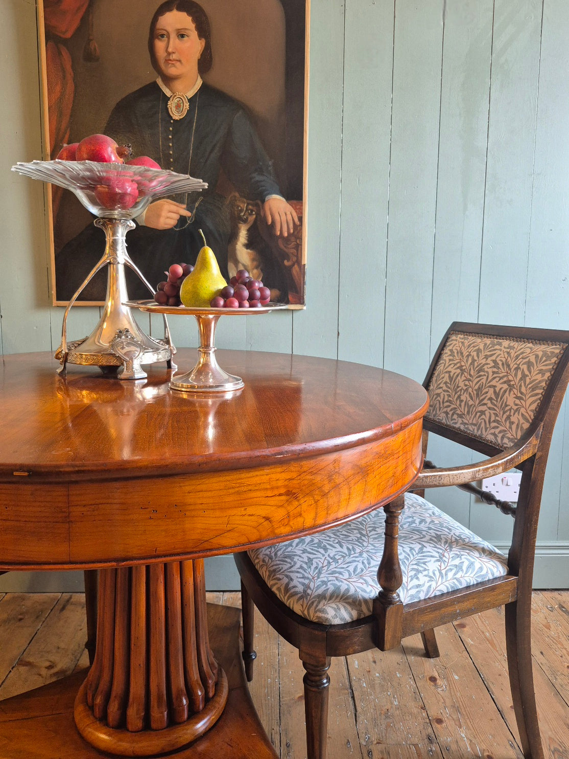 Regency Fruitwood Hall Table