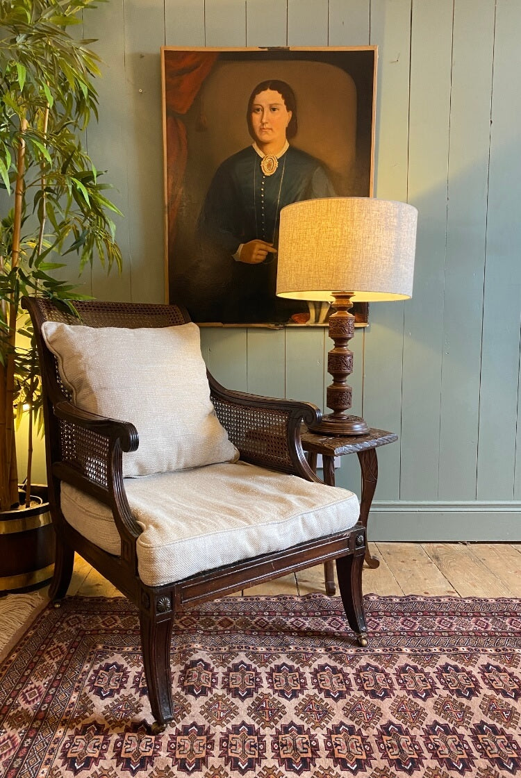 Regency Mahogany Bergère Armchair