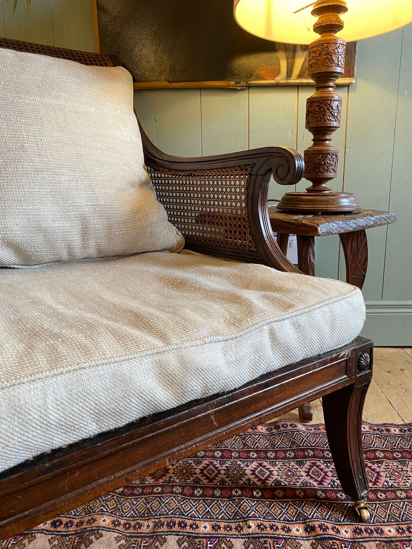 Regency Mahogany Bergère Armchair