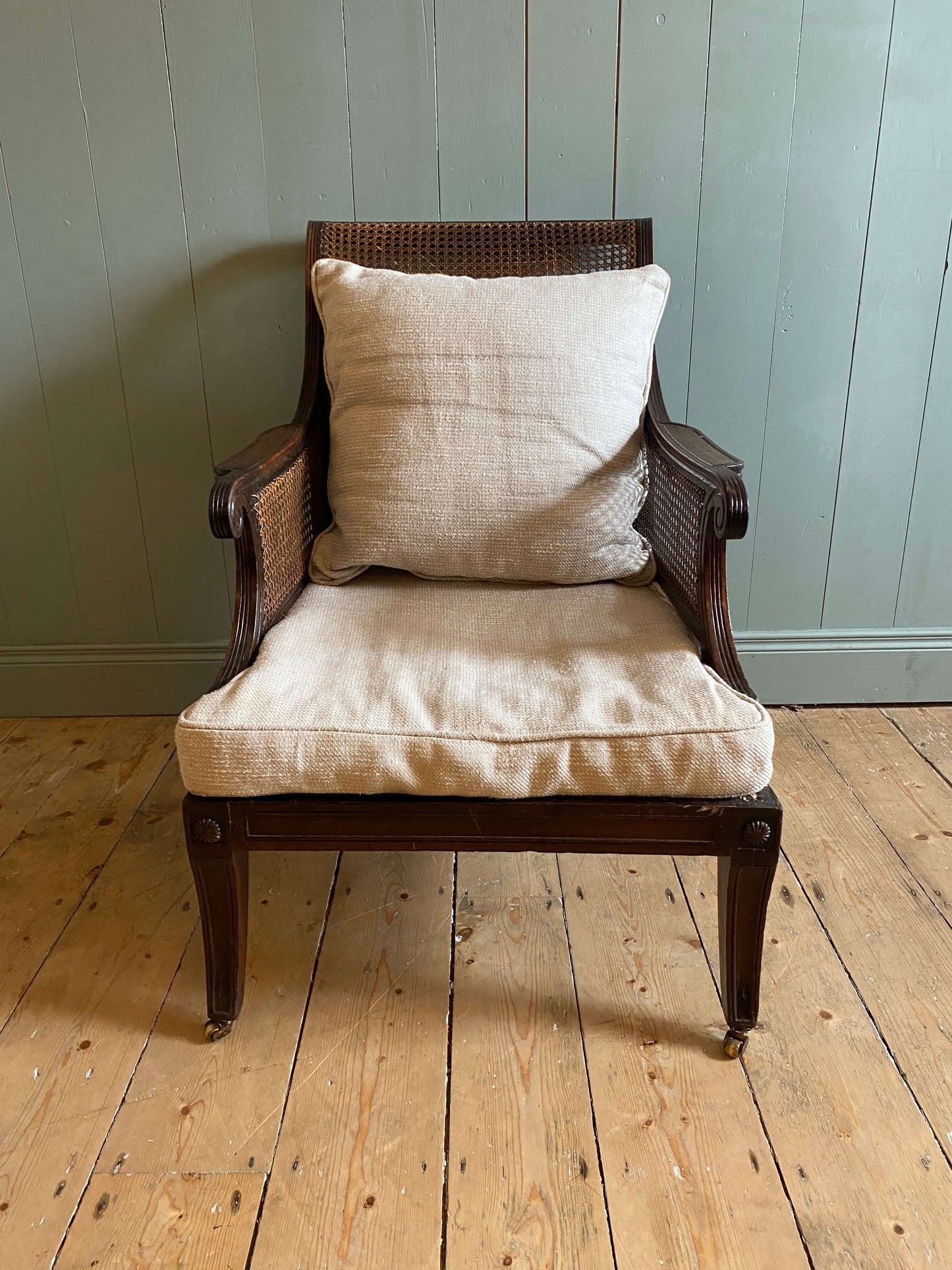 Regency Mahogany Bergère Armchair