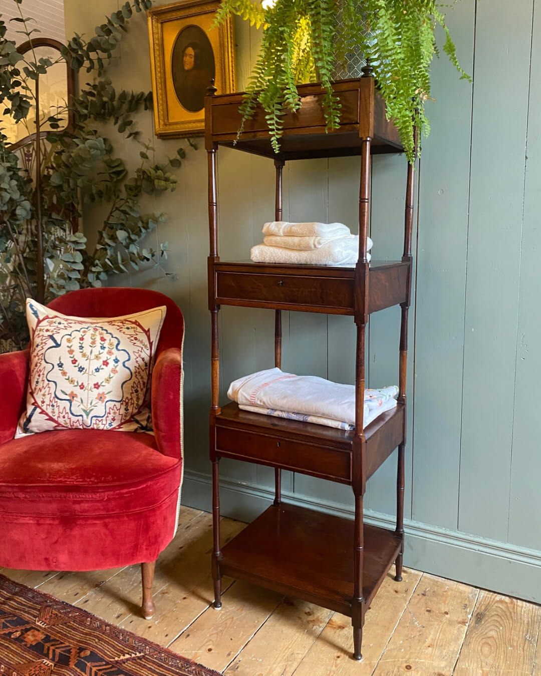 Regency Mahogany Whatnot