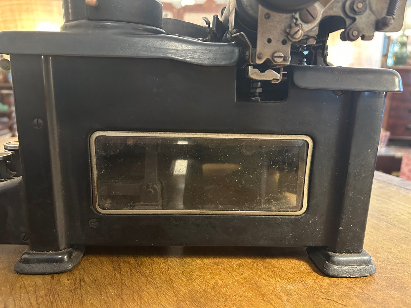1930s Royal Portable Typewriter with Glass Sides