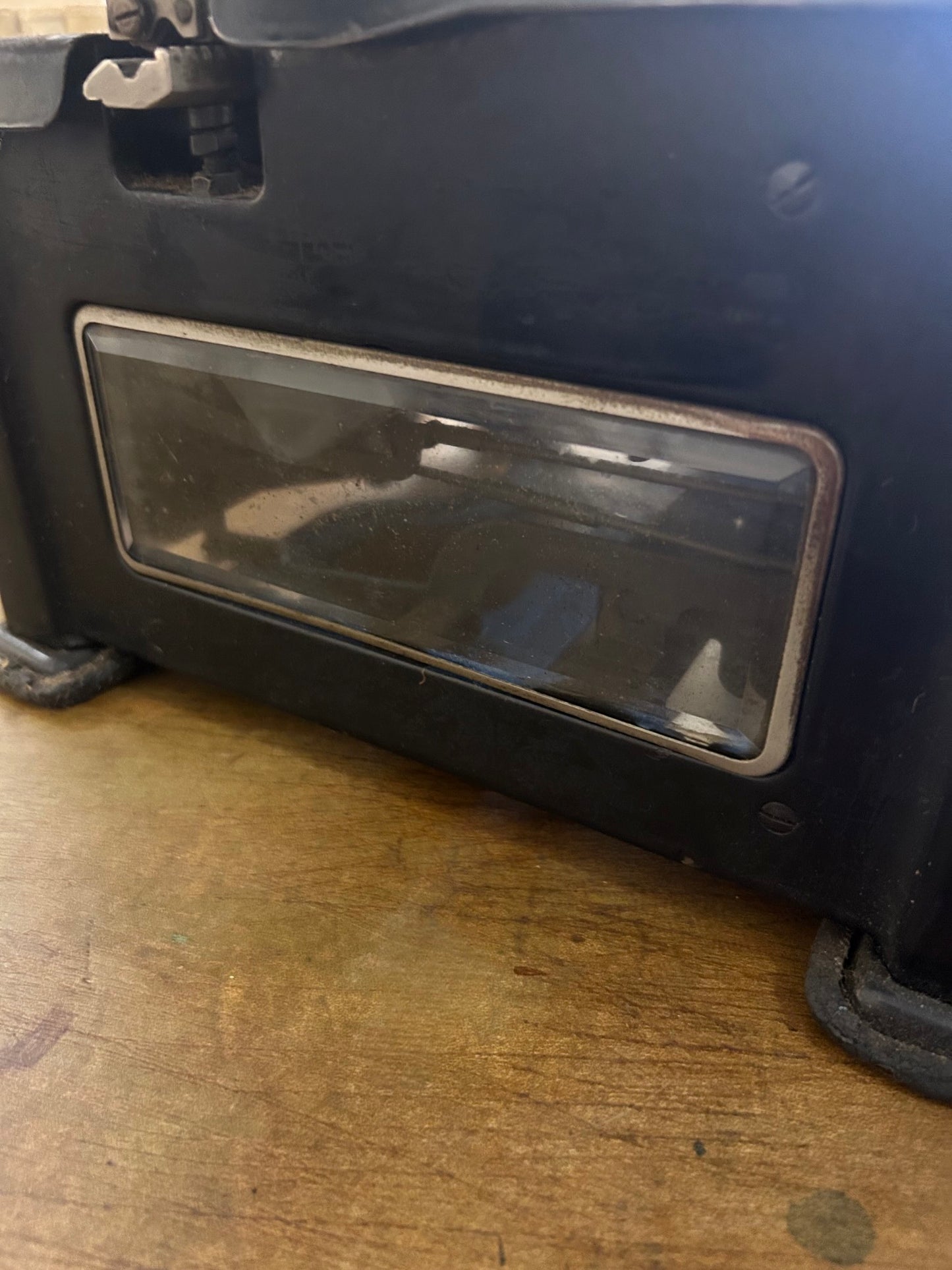1930s Royal Portable Typewriter with Glass Sides