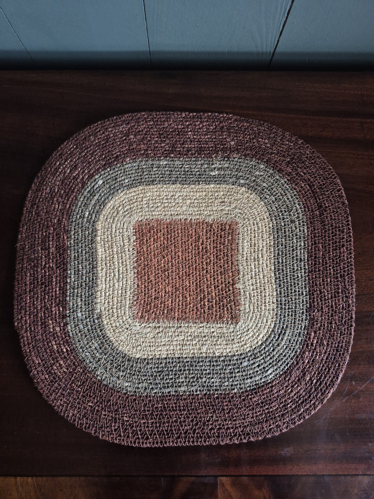 Brown Square Seagrass Placemats