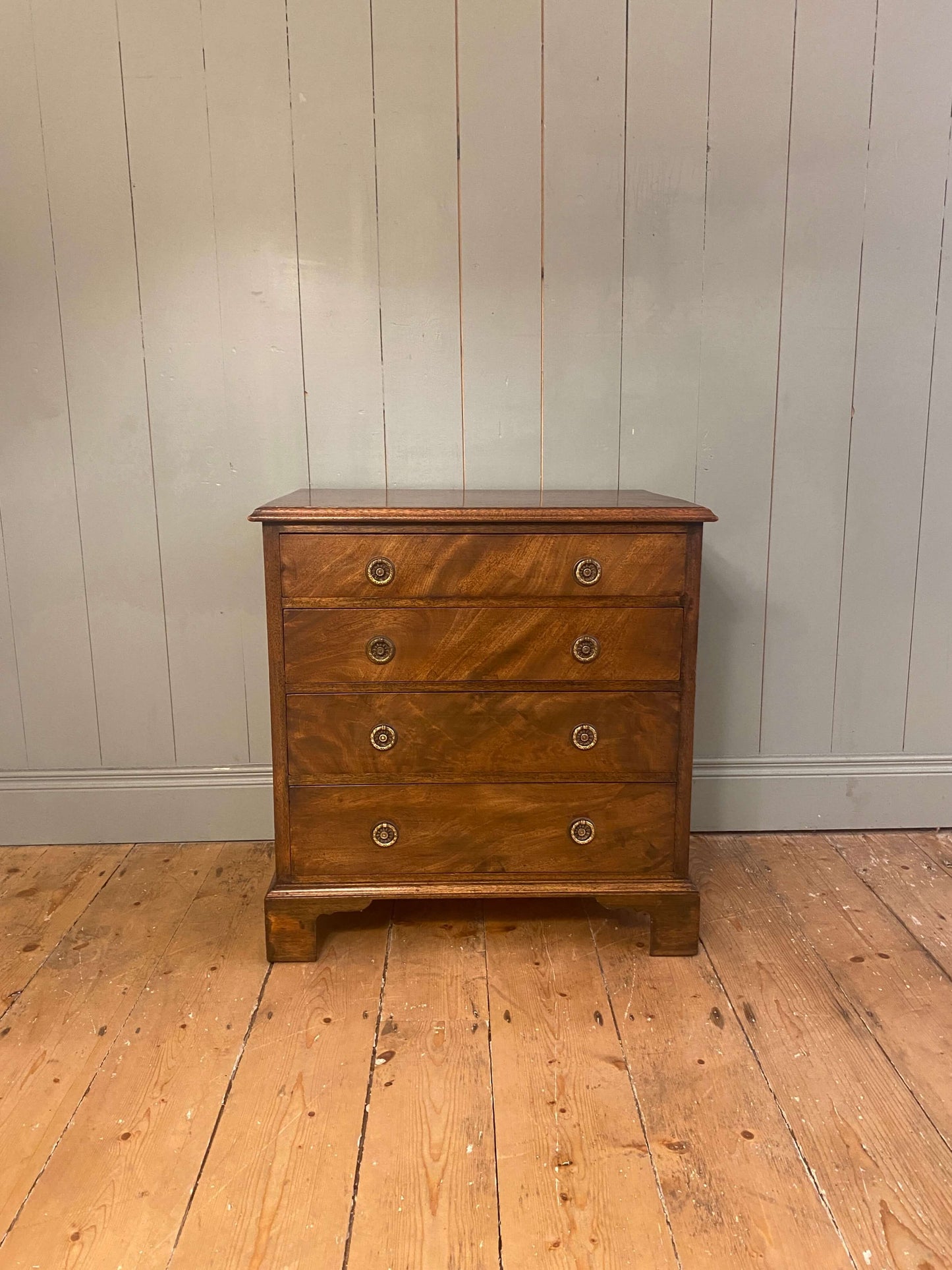 Small Georgian Mahogany Chest Of Drawers