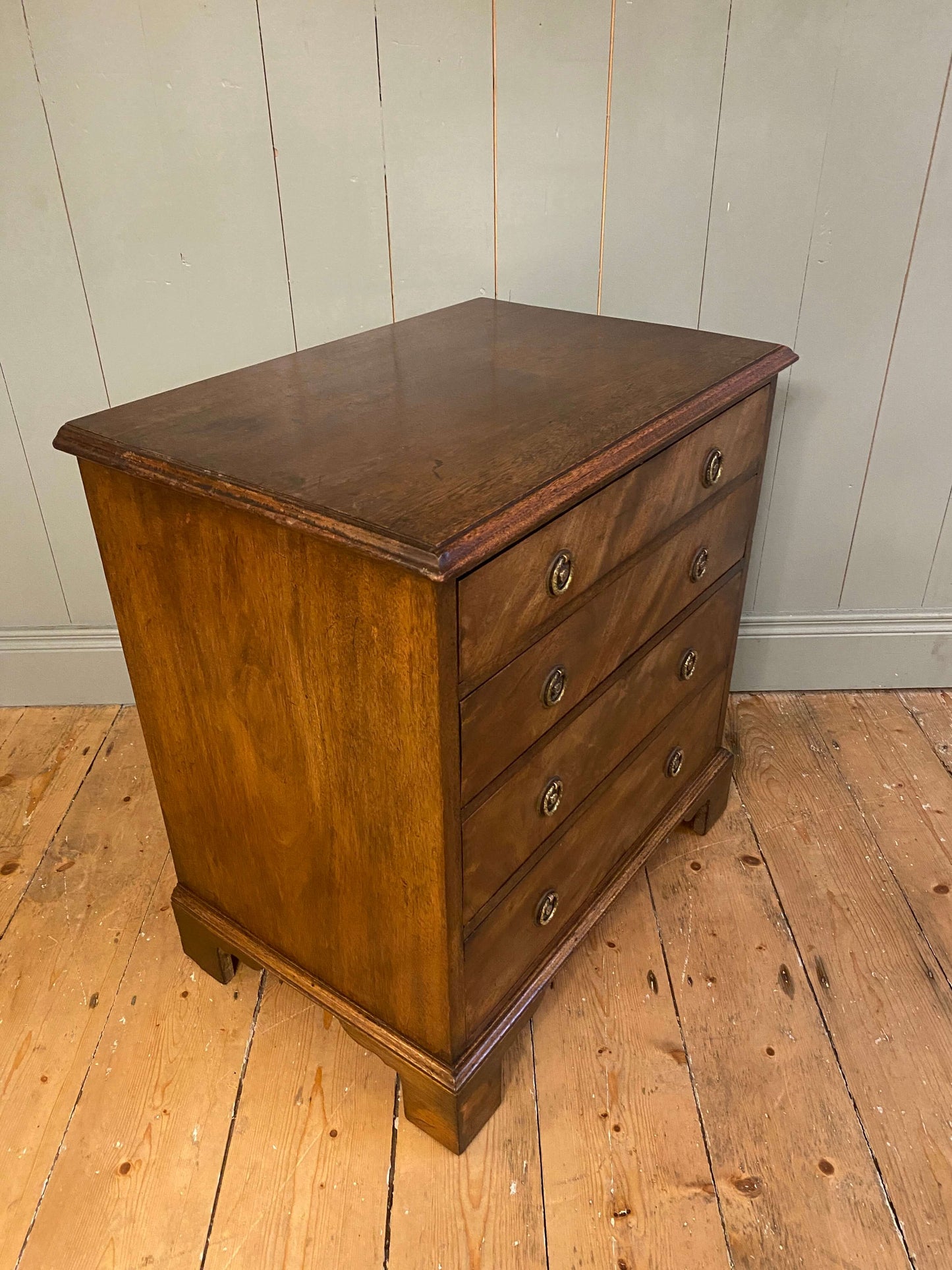 Small Georgian Mahogany Chest Of Drawers
