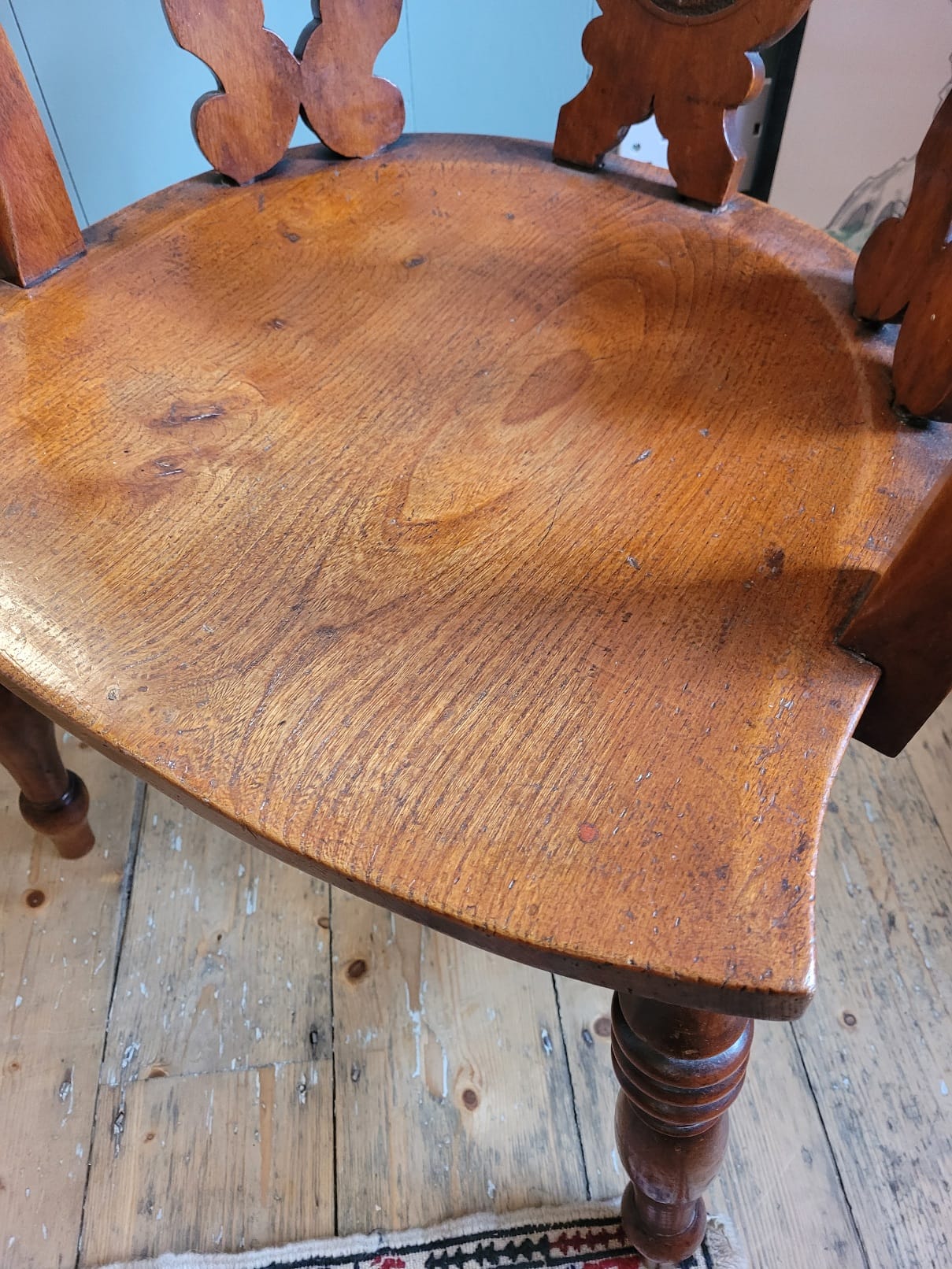 Smokers' Bow Oak Armchair