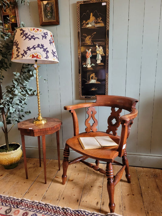 Smokers' Bow Oak Armchair