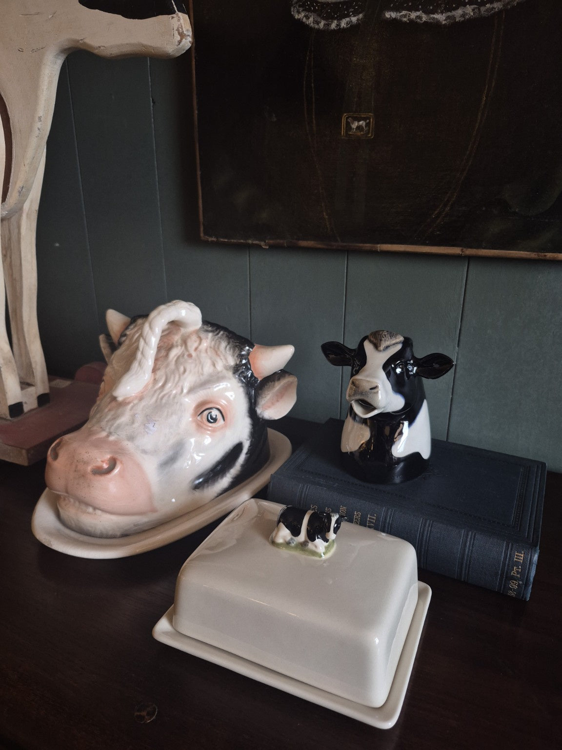 Staffordshire Cow Cheese Dish