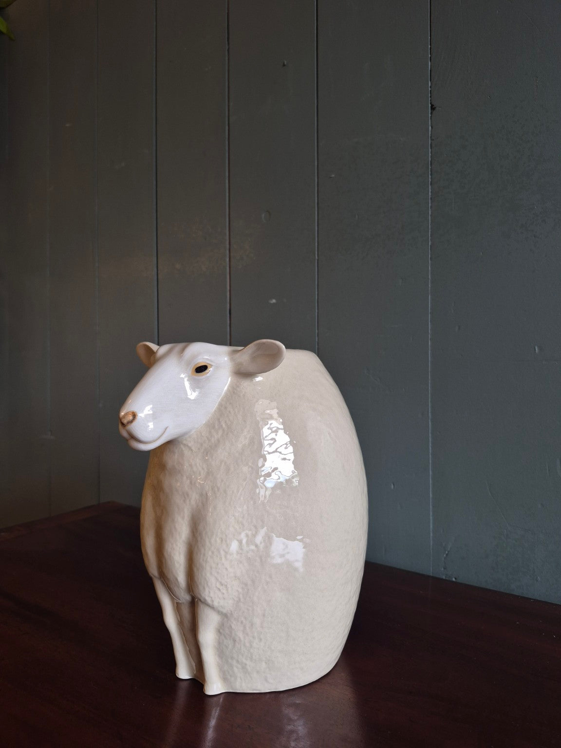 Suffolk Sheep White Flower Vase