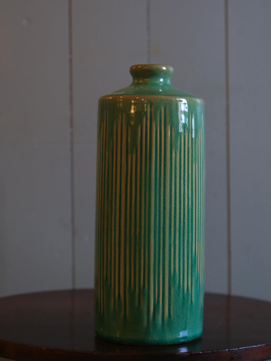 Tall Contemporary Ceramic Green Vase