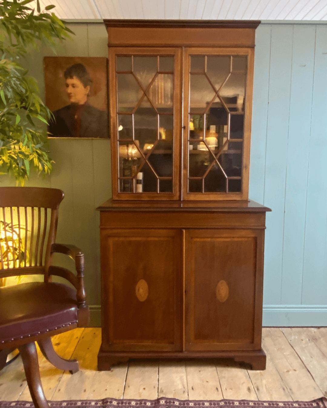 Edwardian Glazed Bookcase