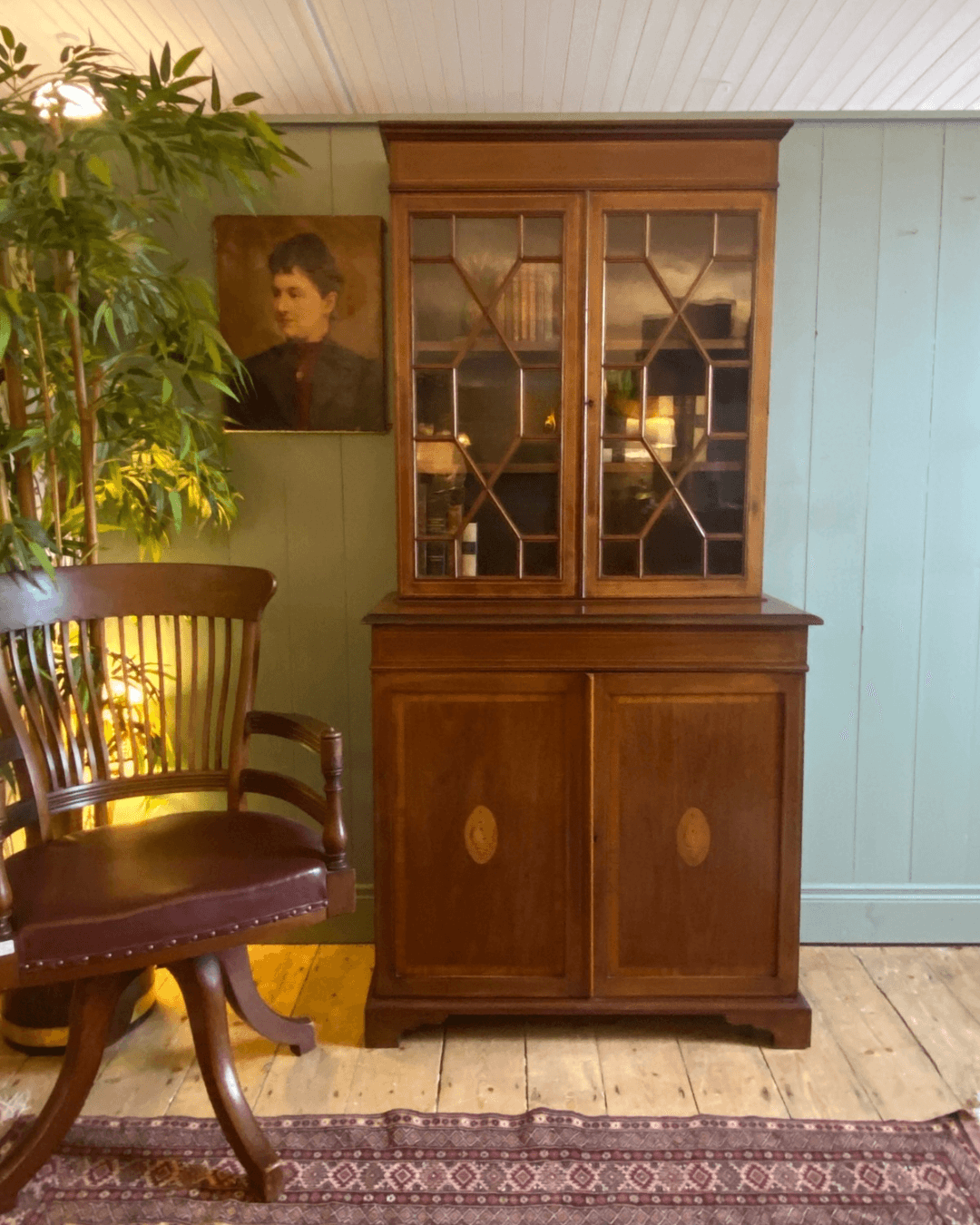 Edwardian Glazed Bookcase