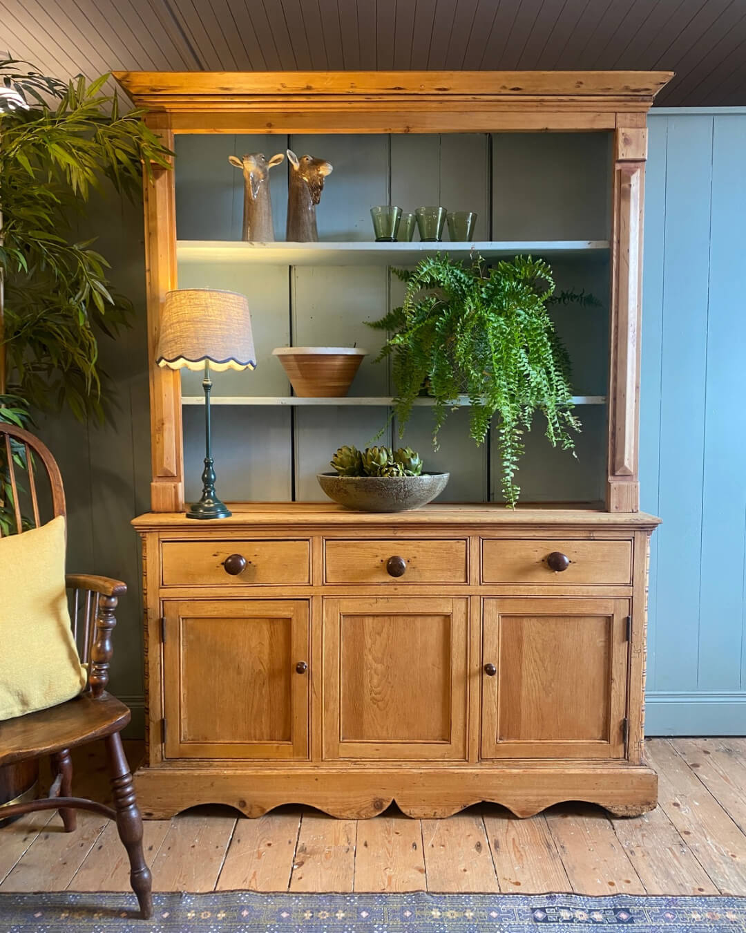 19th Century Pine Kitchen Dresser