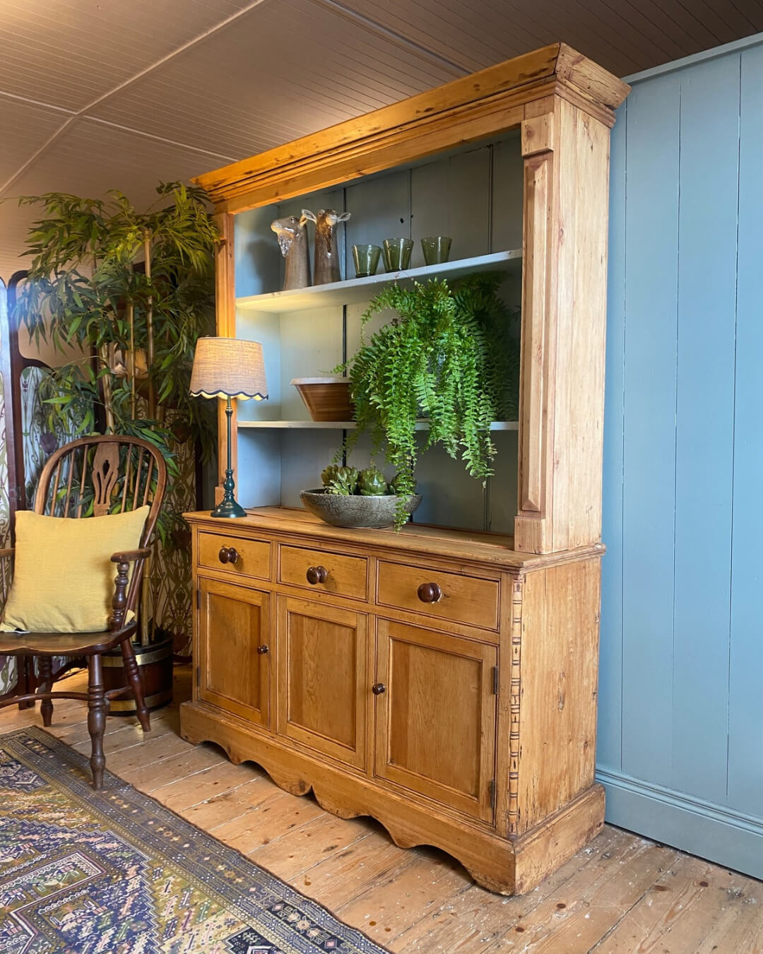 19th Century Pine Kitchen Dresser