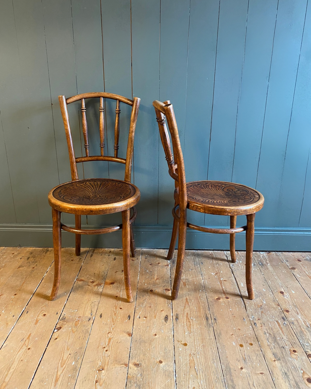 Set of Four Thonet Bentwood Chairs