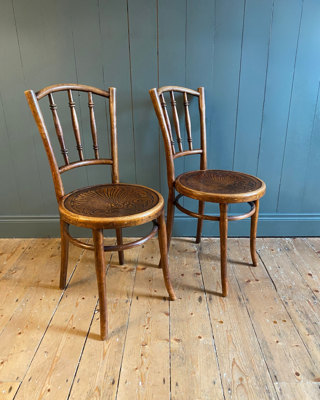 Set of Four Thonet Bentwood Chairs
