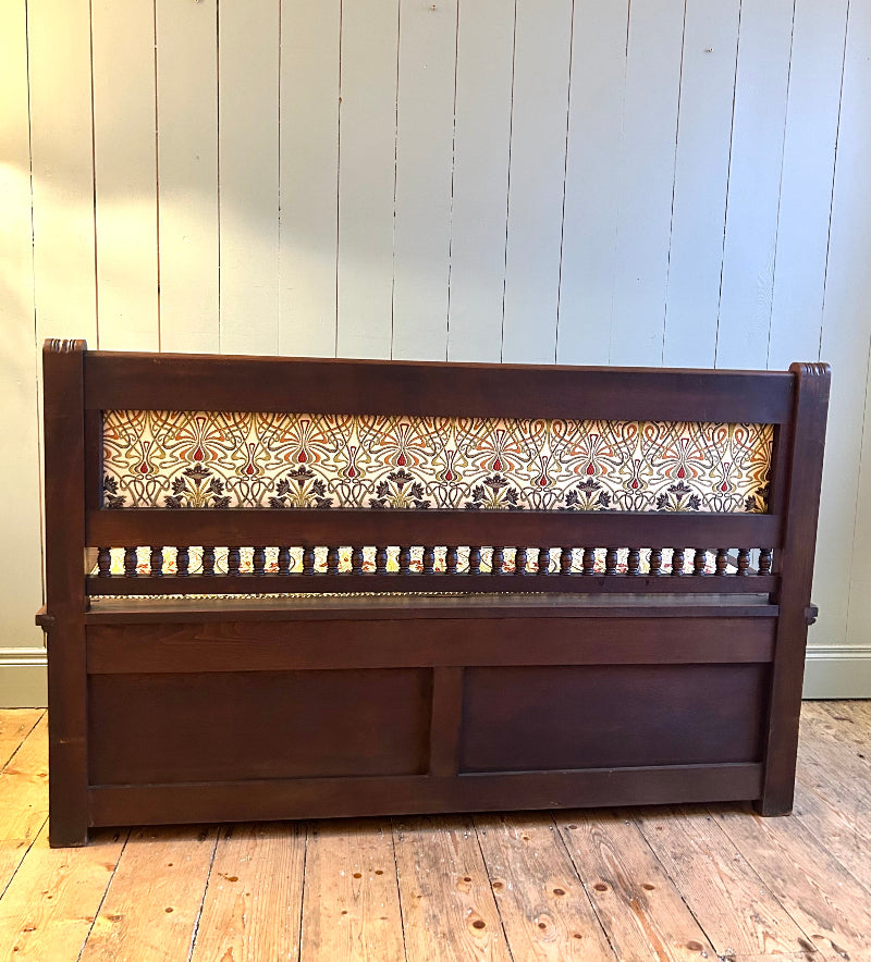 Upholstered Arts & Crafts Storage/Hall Bench